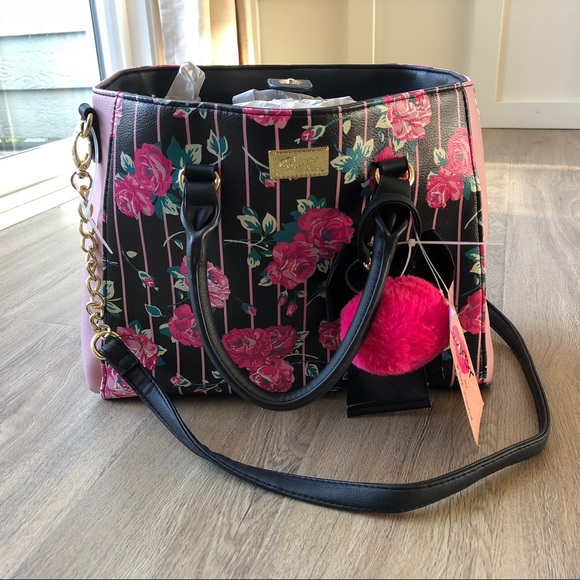 Betsey Johnson Handbags - NWT Luv Betsey Johnson Rosebud satchel